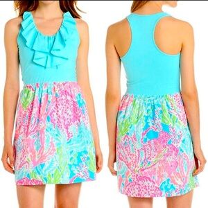 Lilly Pulitzer Danita Let’s Cha Cha Ruffle Mini Dress